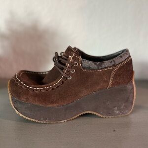 RARE Vintage Lower East Side Chunky Platform Loafers